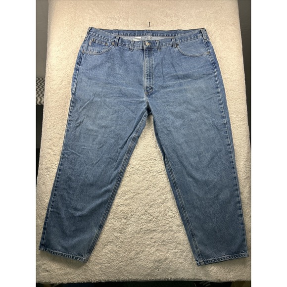 Mens Carhartt B17DST Relaxed Fit Straight Leg Denim Blue Jeans Size 50x30 Skater - Picture 1 of 12